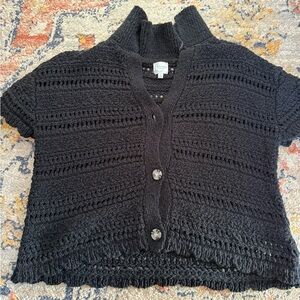 Classic Black Knit Sweater by Coldwater Creek